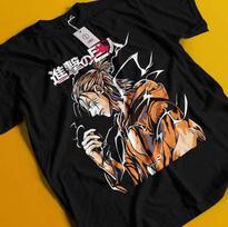 Attack On Titan Shirt Eren Tshirt Mikasa AOT Levi Anime Manga Graphic Unisex Tee M