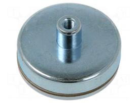 Magnet: permanent | hard ferrite | 216N | Ø: 50mm | H: 22mm | steel