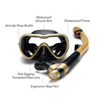 Leakproof Snorkel Set Anti fog Swimming Snorkeling Goggles Glasses with Dry Snorkel Tube for Snorkeling Swimming Scuba pilka