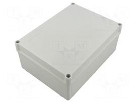 Enclosure: multipurpose | X: 190mm | Y: 70mm | Z: 140mm | ABS | grey | IP66