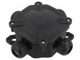 Enclosure: junction box | X: 80mm | Y: 80mm | Z: 45mm | wall mount | IP67