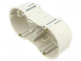 Enclosure: junction box | X: 144mm | Y: 45mm | plaster embedded | grey