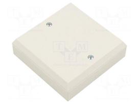 Enclosure: junction box | X: 82mm | Y: 24mm | Z: 82mm | wall mount | PVC