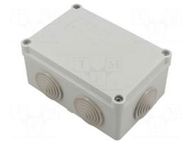 Enclosure: junction box | X: 120mm | Y: 50mm | Z: 80mm | wall mount | ABS