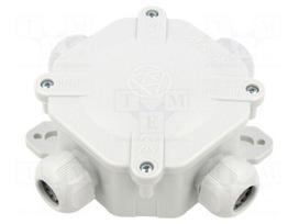 Enclosure: junction box | X: 80mm | Y: 80mm | Z: 45mm | wall mount | IP67