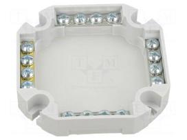 Screw terminals | X: 86mm | Z: 86mm | polypropylene PP | grey | -25÷60°C