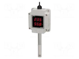 Converter: temperature and humidity | 24VDC | OUT 1: 4÷20mA | screw
