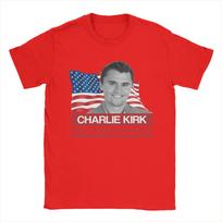 Charlie Kirk marškinėliai vyrams 100% medvilnė juokingi marškinėliai apvalia iškirpte marškinėliai trumpomis rankovėmis drabužiai grafika S