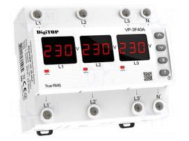 Voltage monitoring relay | 400VAC | for DIN rail mounting | VP