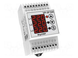 Voltage monitoring relay | 400VAC | for DIN rail mounting | VP