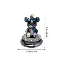 Car Dashboard Air Diffuser Cute Bear Diffuser Scent Fragrance Ornament Portable And Fashionable Decorations Aromatherapy gray
