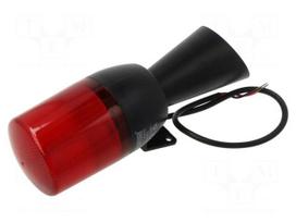 Signaller: lighting-sound | 48÷240VDC | 48÷240VAC | LED | red | IP65
