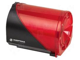Signaller: lighting-sound | 230VAC | siren,flashing light | LED | red