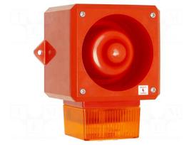 Signaller: lighting-sound | 24VDC | siren,flashing light | LED | IP65