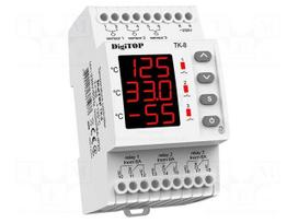 Temperature controller | for DIN rail mounting | 230VAC | IP20