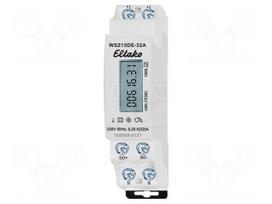 Single phase meter | for DIN rail mounting | 230VAC | IP20 | Inom: 5A
