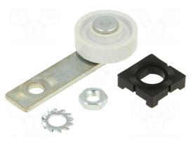 Driving head | flat lever,lever R 30mm, plastic roller Ø20mm