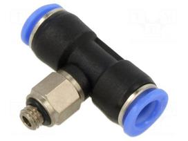 Push-in fitting | T-tap splitter | -0.95÷10bar | Thread: M5 | 0÷60°C