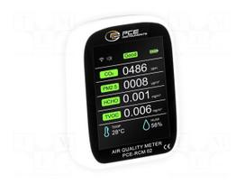 Meter: air quality | Humid.range: 0÷99%RH | ±5% | Temp: 0÷50°C | IP20