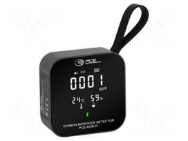 Meter: air quality | Range: 0÷500ppm CO | Humid.range: 20÷85%RH | ±4%