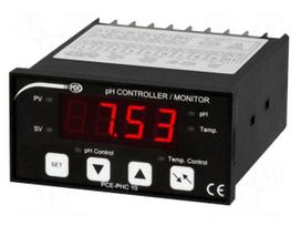 Meter: pH | LED | 0÷14pH | 0÷65°C | Accur: ±0.8°C | Len: 5m | Temp: max.50°C