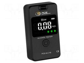 Tester: breathalyser | LCD 1,6" | 0÷200mg/100ml | Unit: g/l,mg/l