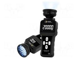 Meter: tachometer, LED stroboscope | Display: LCD 2,1" | IP20
