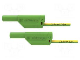 Test lead | 32A | banana plug 4mm,both sides | Urated: 1kV | Len: 0.5m