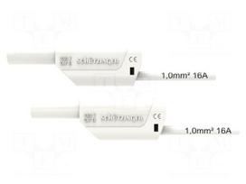 Test lead | 16A | banana plug 4mm,both sides | Urated: 1kV | Len: 0.5m