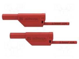Test lead | 32A | banana plug 4mm,both sides | Urated: 1kV | Len: 1.5m