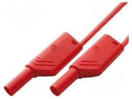 Test lead | 16A | banana plug with axial socket 4mm,both sides