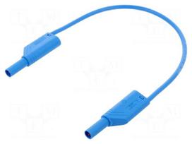Test lead: single | 32A | insulated,with 4mm axial socket | blue