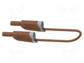 Test lead: single | 36A | banana plug 4mm,both sides | Len: 0.5m