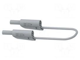 Test lead | 36A | banana plug 4mm,both sides | Len: 0.5m | grey