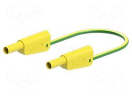 Test lead | 19A | banana plug 4mm,both sides | Urated: 1kV | Len: 0.5m