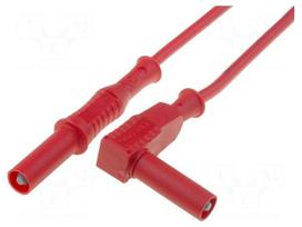 Test lead | 36A | banana plug 4mm,angular banana plug 4mm | Len: 2m