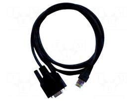 RS232 cable | D-Sub 9pin | Len: 2m | black | Interface: RS232