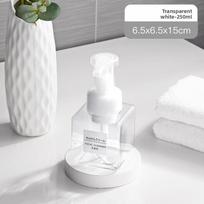 Facial Cleanser Foaming Machine, Hand Sanitizer, Shampoo, Body Wash, Portioning Bottle, Plastic Press-type Portable Mousse Foam Bottle Transparent 250ml