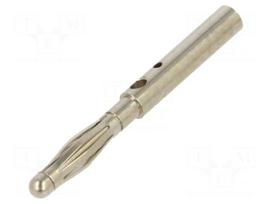 Laboratory connector: 2mm banana | plug | 10A | 30VAC | 60VDC