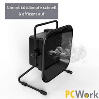 ESD saugus litavimo dūmų siurblys su aktyvintos anglies filtru | PCW10C