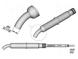 Nozzle: hot air | for hot air station | Ø3mm