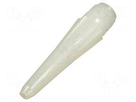 Needle: plastic | L: 2" | straight,conical | 1/4" | HDPE | 3.17mm