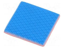 Tape: heat transfer | W: 30mm | L: 30mm | Thk: 3mm | 3W/mK | pink | 24kV | 1s.