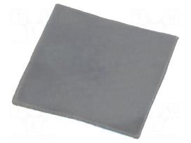 Tape: heat transfer | W: 30mm | L: 30mm | Thk: 1mm | 10W/mK | black | 24kV