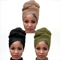3 vnt. Medvilninis Džersio Hijabas Tampri Skara Moterims Musulmoniška Skara Didelio Dydžio Ilgas Šalikas Madinga Ramadano Plaukų Juosta Turbanas 180*80cm black