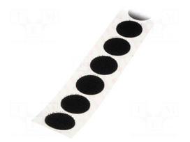 Tape: hook and loop | hook | caoutchouc | black | Application: fixing