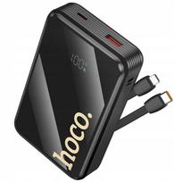 Powerbank Hoco 20000 mAh QC PD 22,5W z wbudowanymi kablami USB C Lightning Q37A Black (HOCOACC273) | HOCOACC273 | 6942007644921