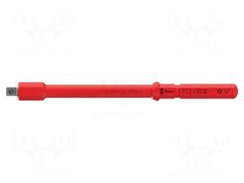 Screwdriver bit: square | insulated | 154mm | 1/4" | VDE 712