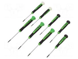 Screwdriver: precision-set | Phillips,slot,Torx® | 8pcs.