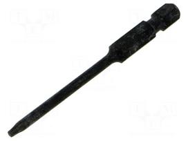 Screwdriver bit: Torx® | TX08 | 1/4" | Overall len: 70mm